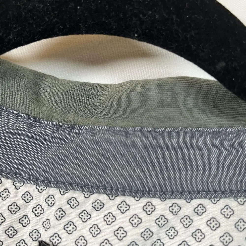 Tahari Polo Shirt Mens 2XL Green Cotton Short Sleeve Pocket Collared Casual - Picture 5 of 13